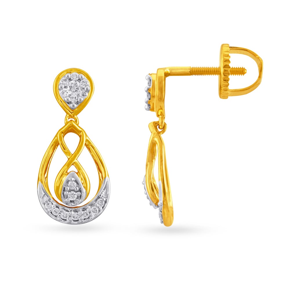 Fancy Teardrop Drop Earrings,,hi-res image number null