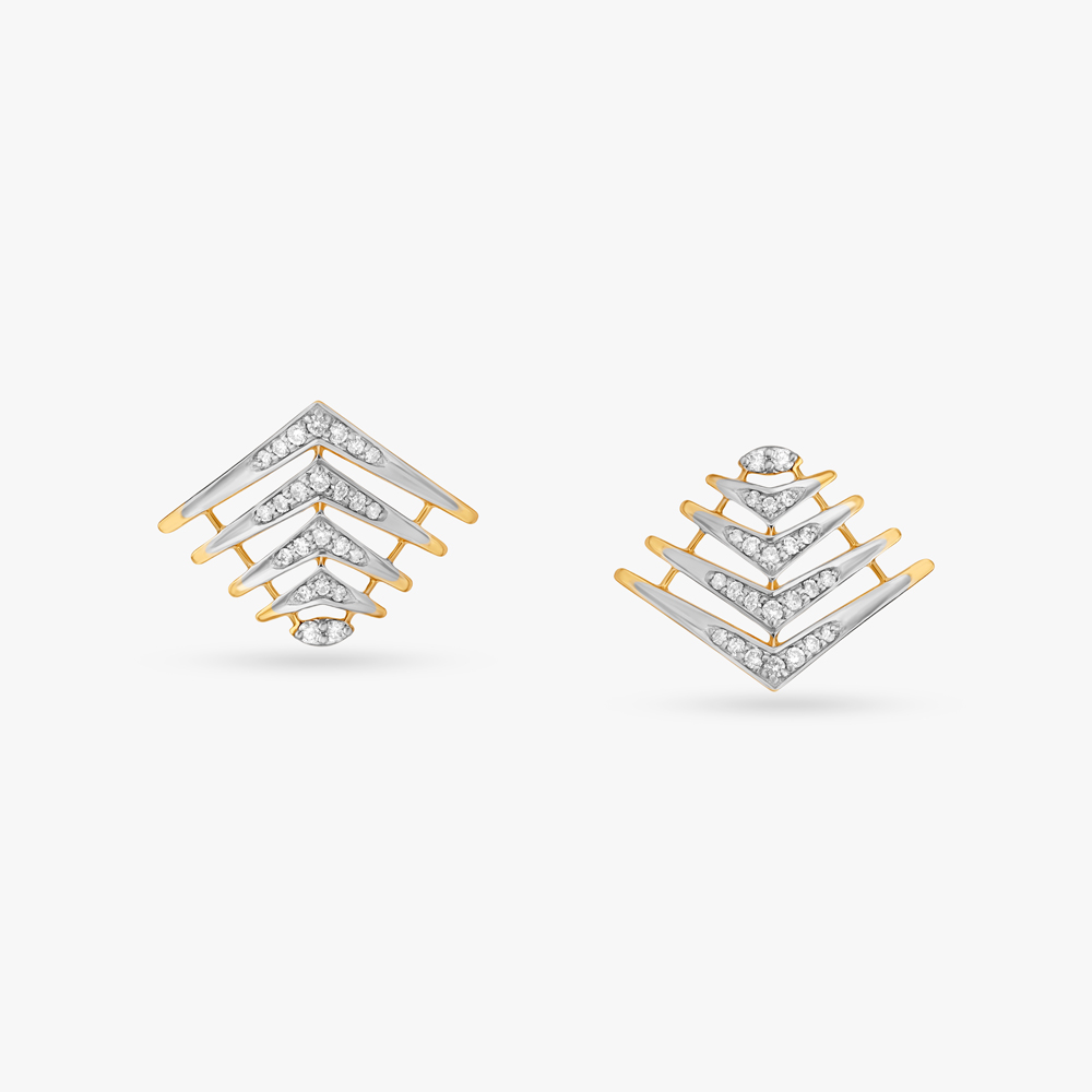 Ascending Art Diamond Stud Earrings,,hi-res image number null