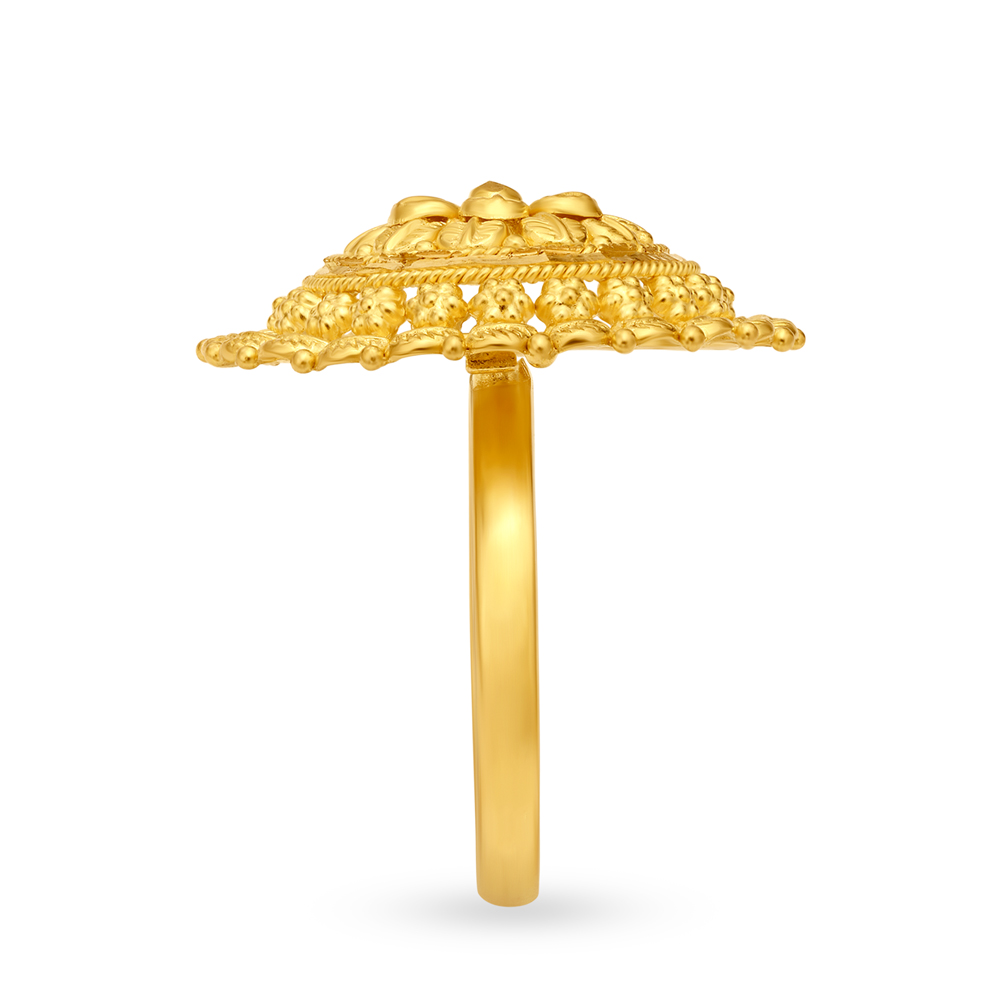 Magnificent Floral Gold Ring,,hi-res image number null