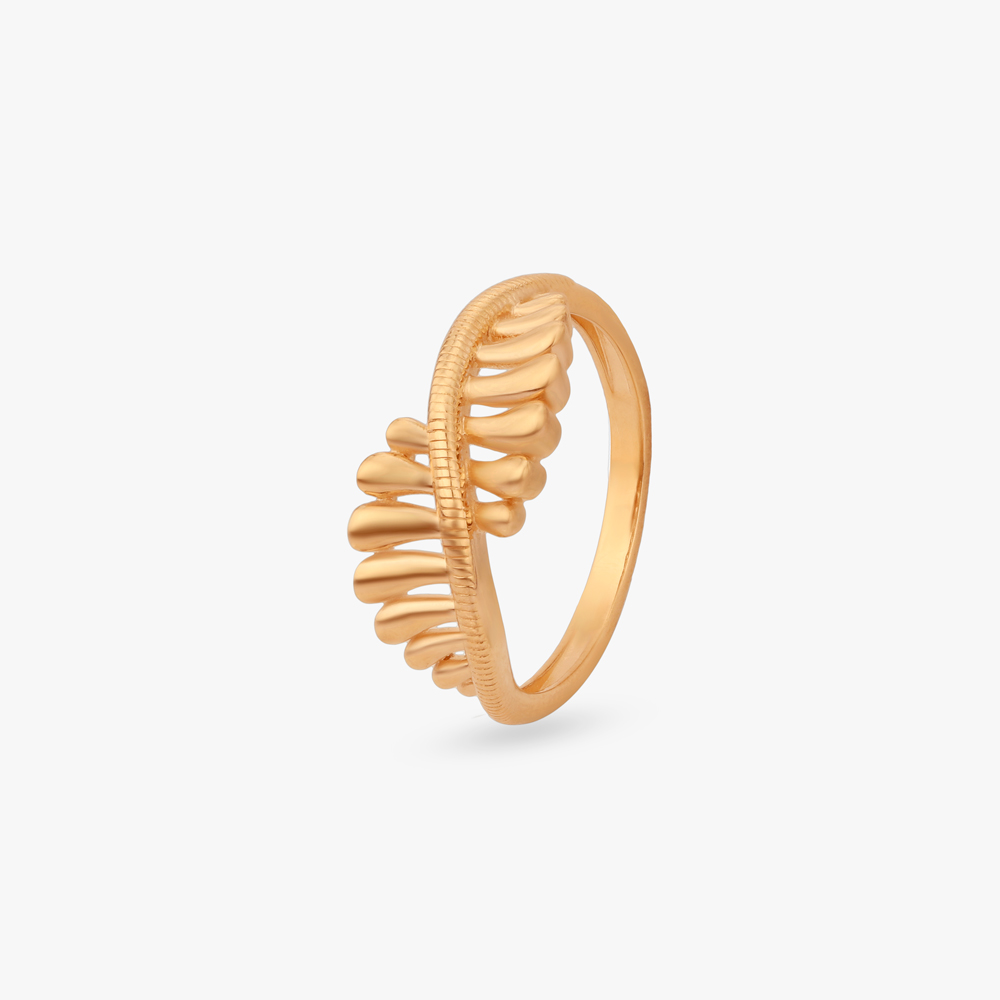 Gilded Leafline Gold Ring,,hi-res image number null