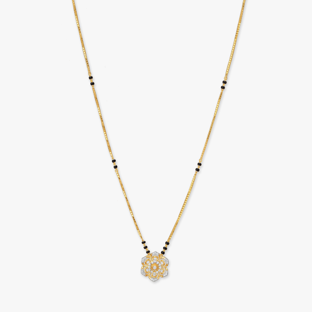 Timeless Bloom Diamond Mangalsutra,,hi-res image number null