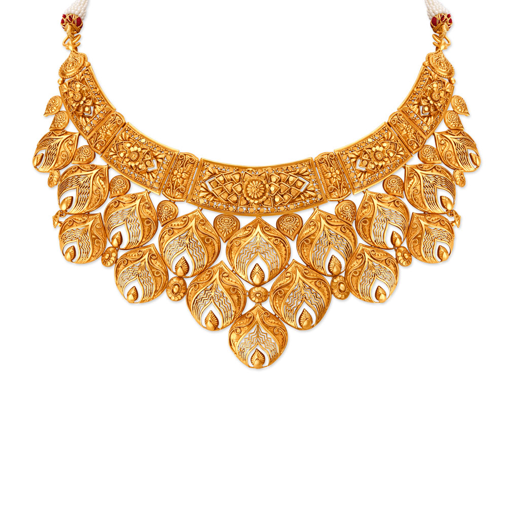 Stately Gold Necklace Set,,hi-res image number null