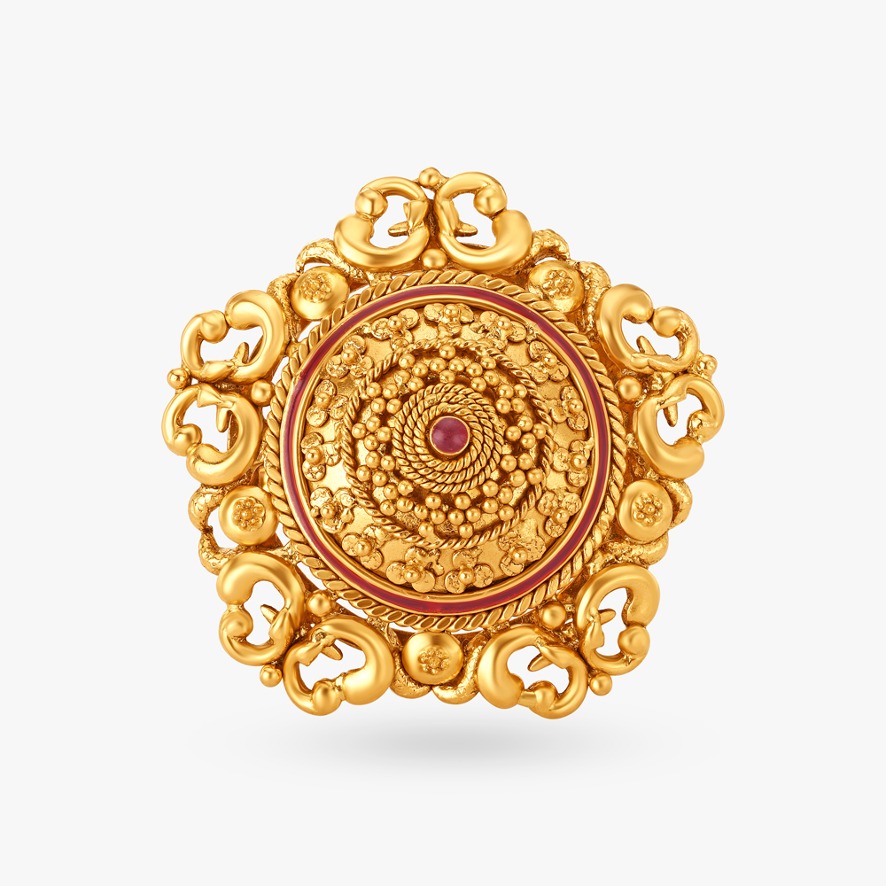 Floral Fantasies Finger Ring with Ras Rawa,,hi-res image number null