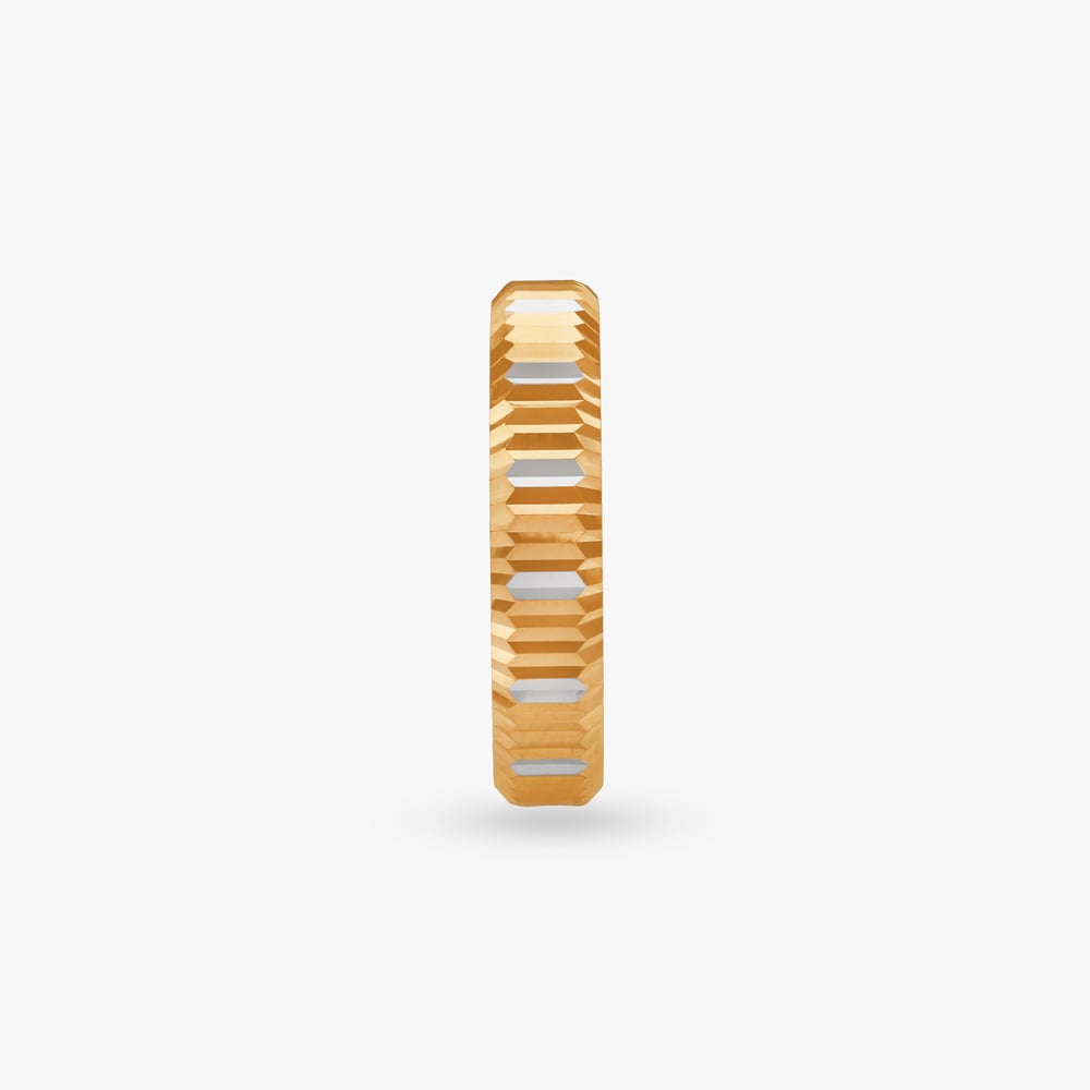 Luminous Crest Gold Ring for Men,,hi-res image number null