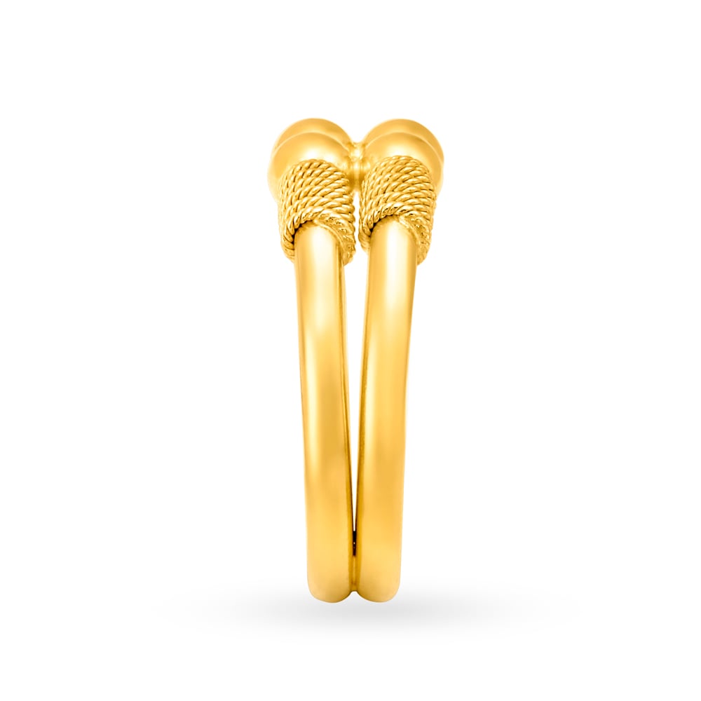 Opulent Layered Gold Finger Ring,,hi-res image number null