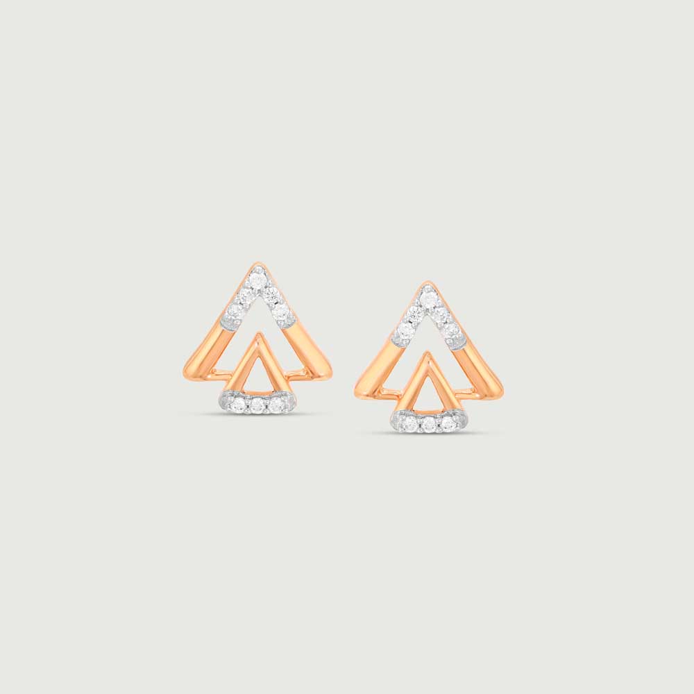 Gleam Edge Diamond Stud Earrings,,hi-res image number null