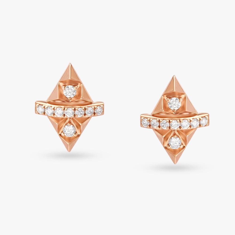 Sophisticated Grace Diamond Stud Earrings