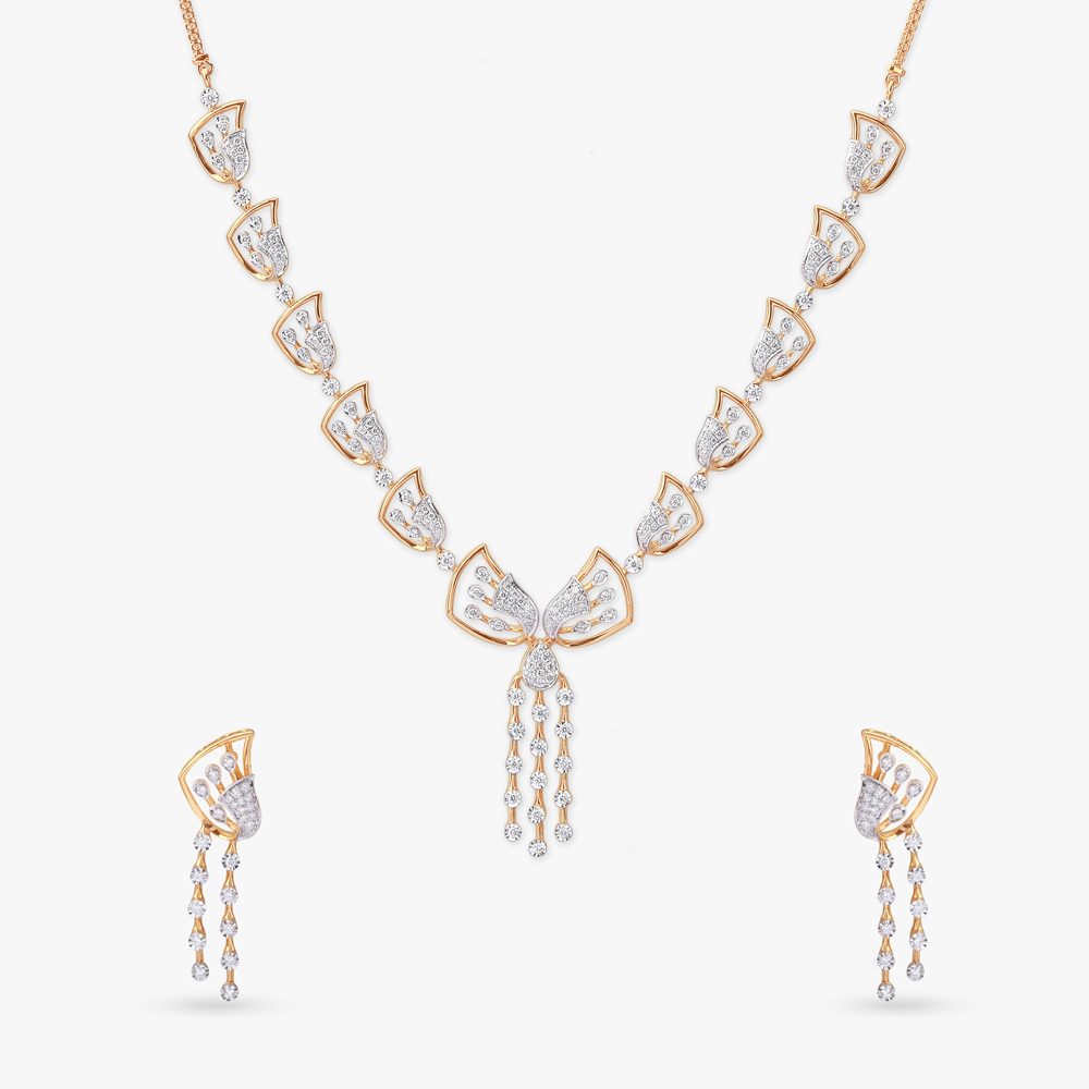 Enchanted Radiance Diamond Necklace Set,,hi-res image number null