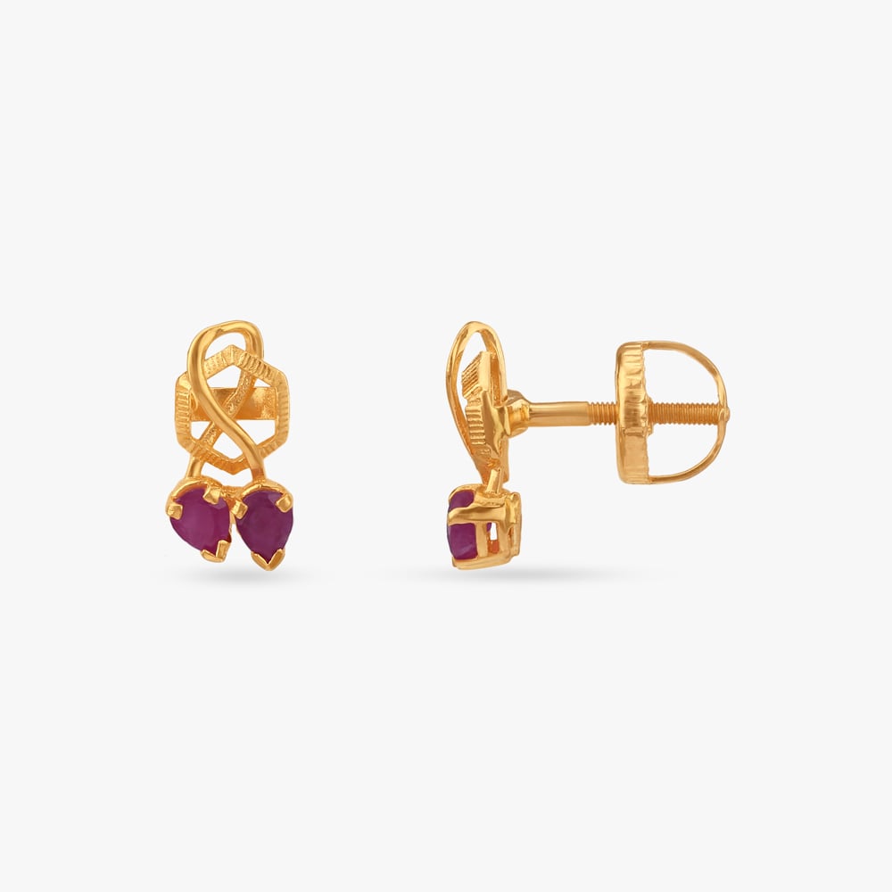 Youthful Radiant Ruby Pendant and Earrings Set,,hi-res image number null