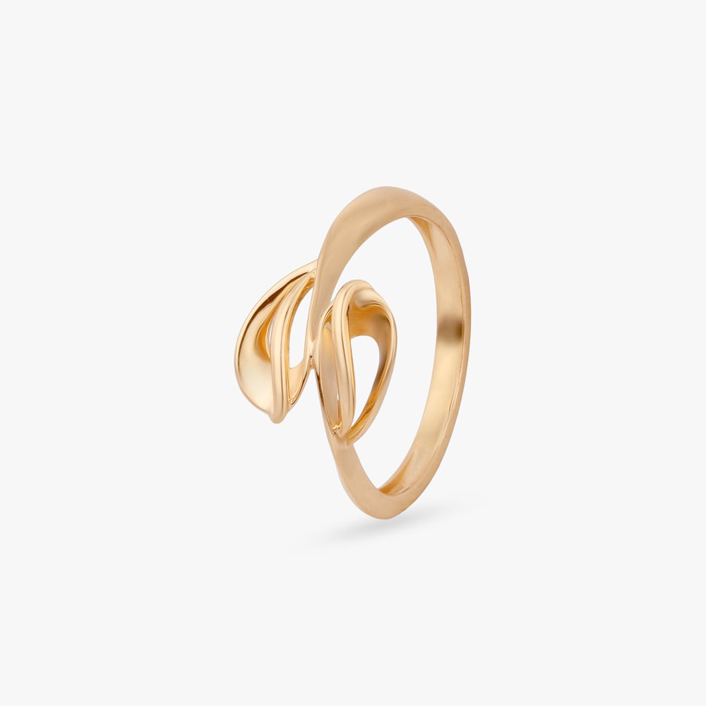 

Abstract Knot Gold Ring