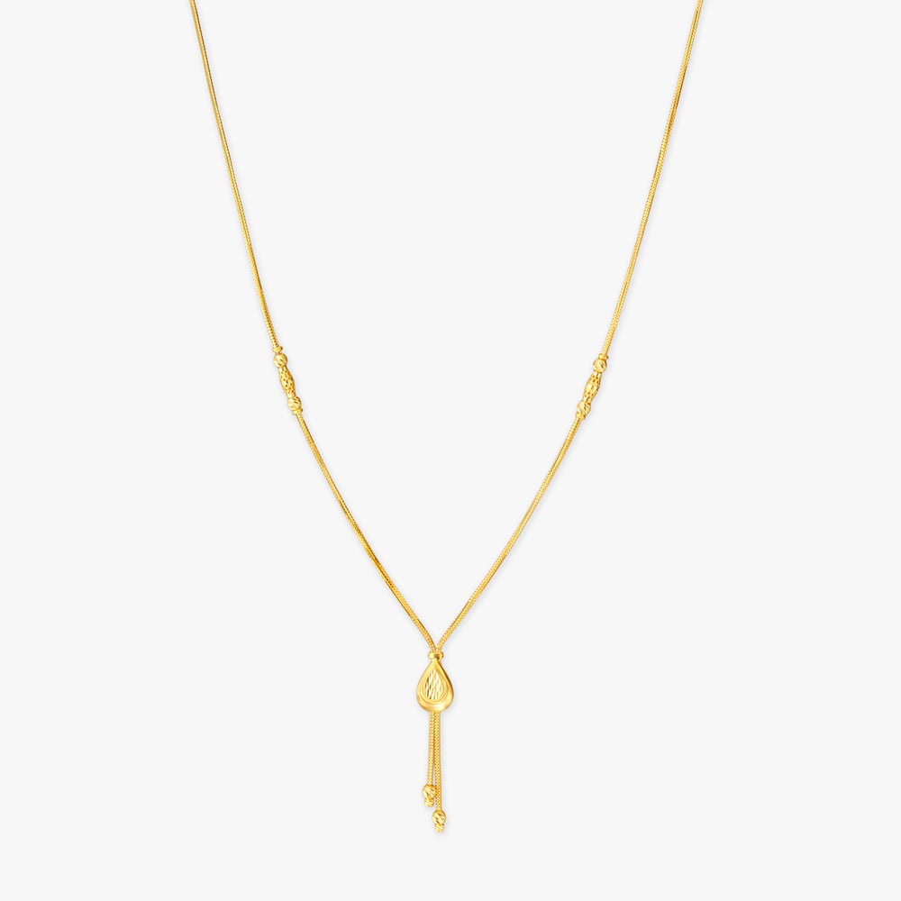 Diamond-Cut Teardrop Tassel Chain,,hi-res image number null