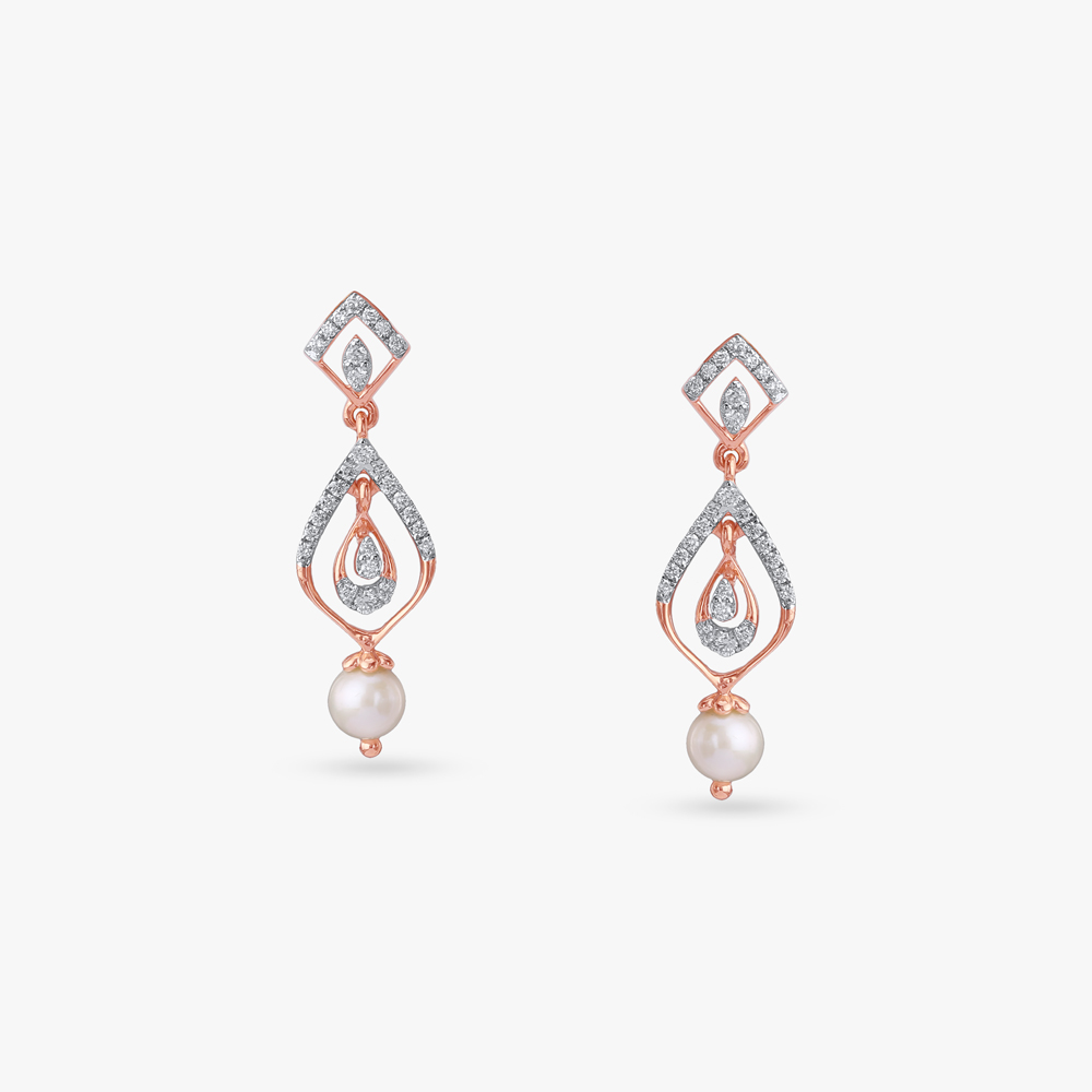 

Graceful Drop Diamond Drop Earrings