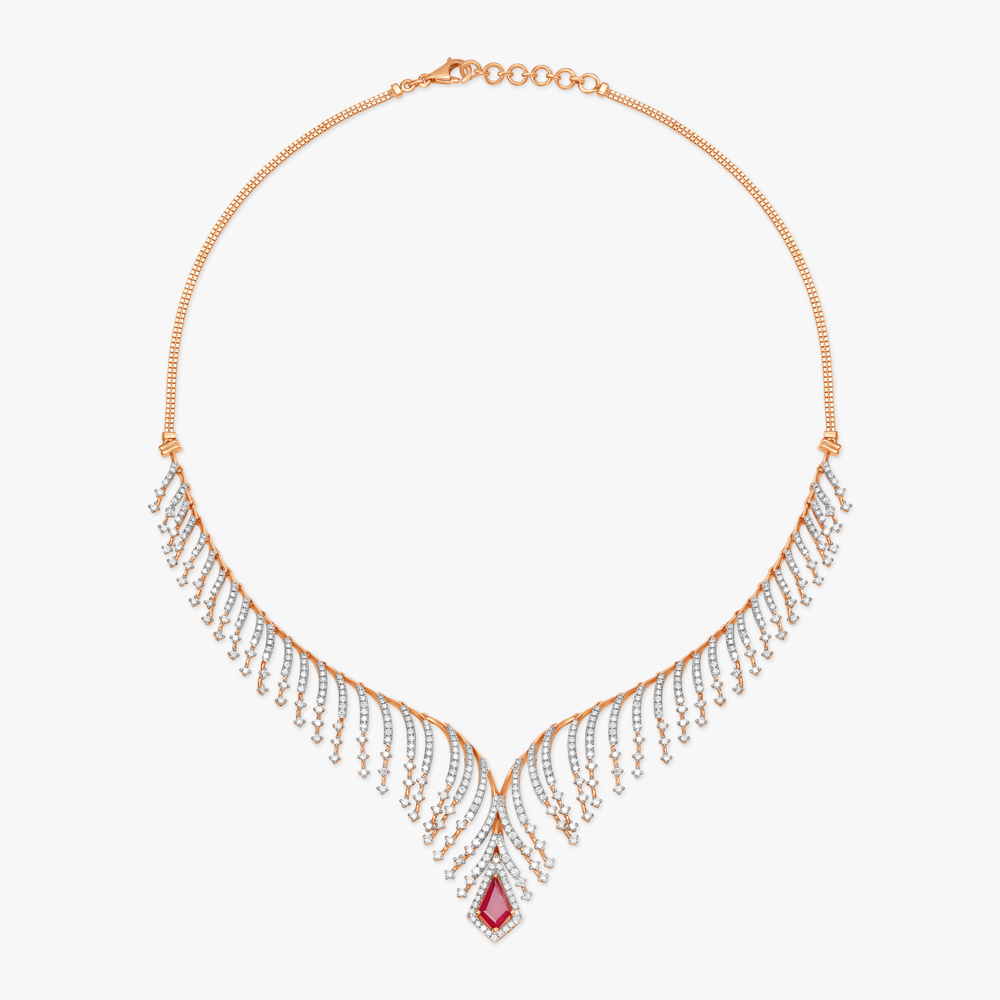 Luminous Beacon Natural diamond Necklace Set,,hi-res image number null