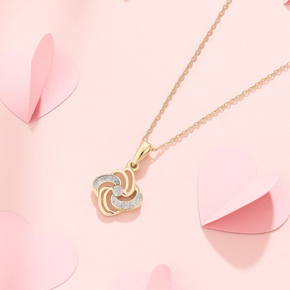 Swirl Pop Diamond Pendant,,hi-res image number null