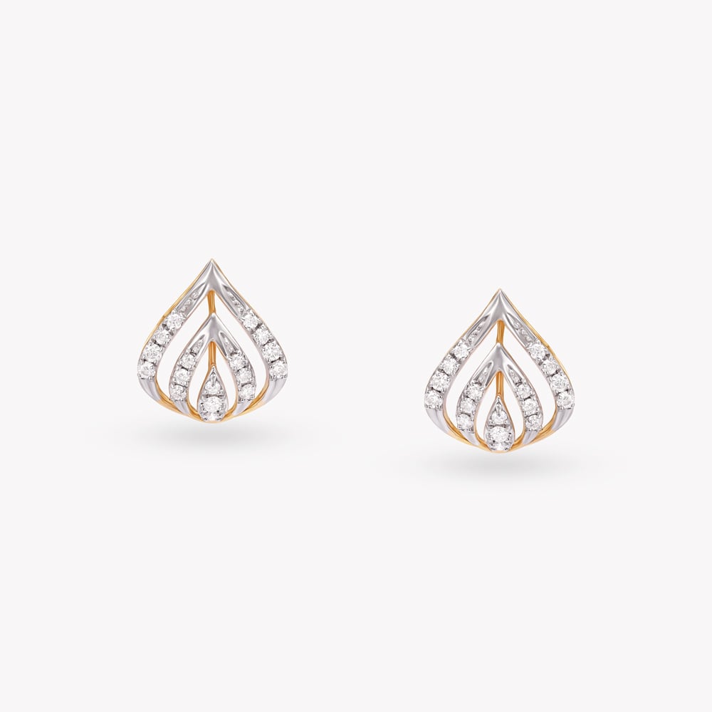 Floral Brilliance Diamond Pendant with Earrings Set,,hi-res image number null