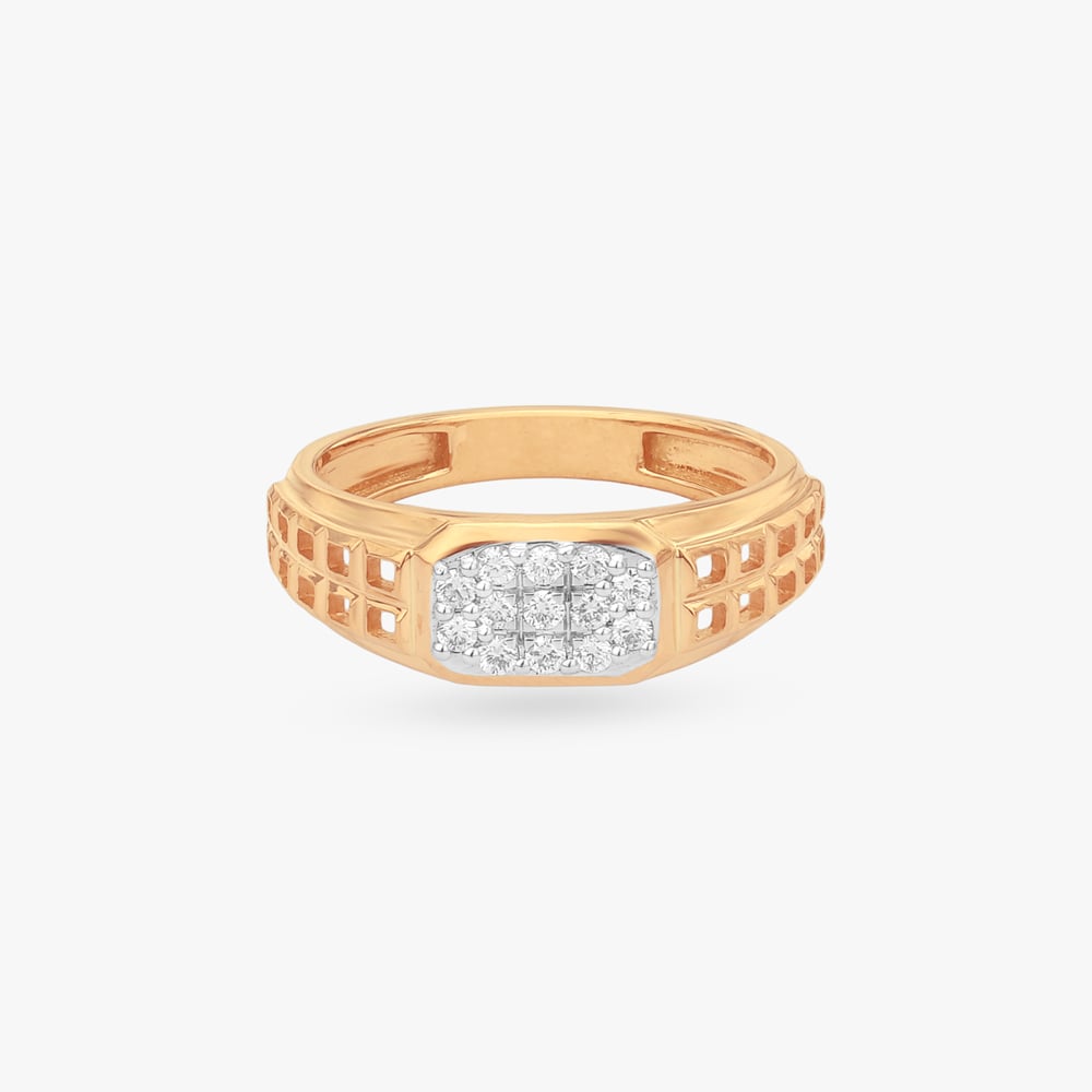 Regal Matrix Diamond Ring for Men,,hi-res image number null