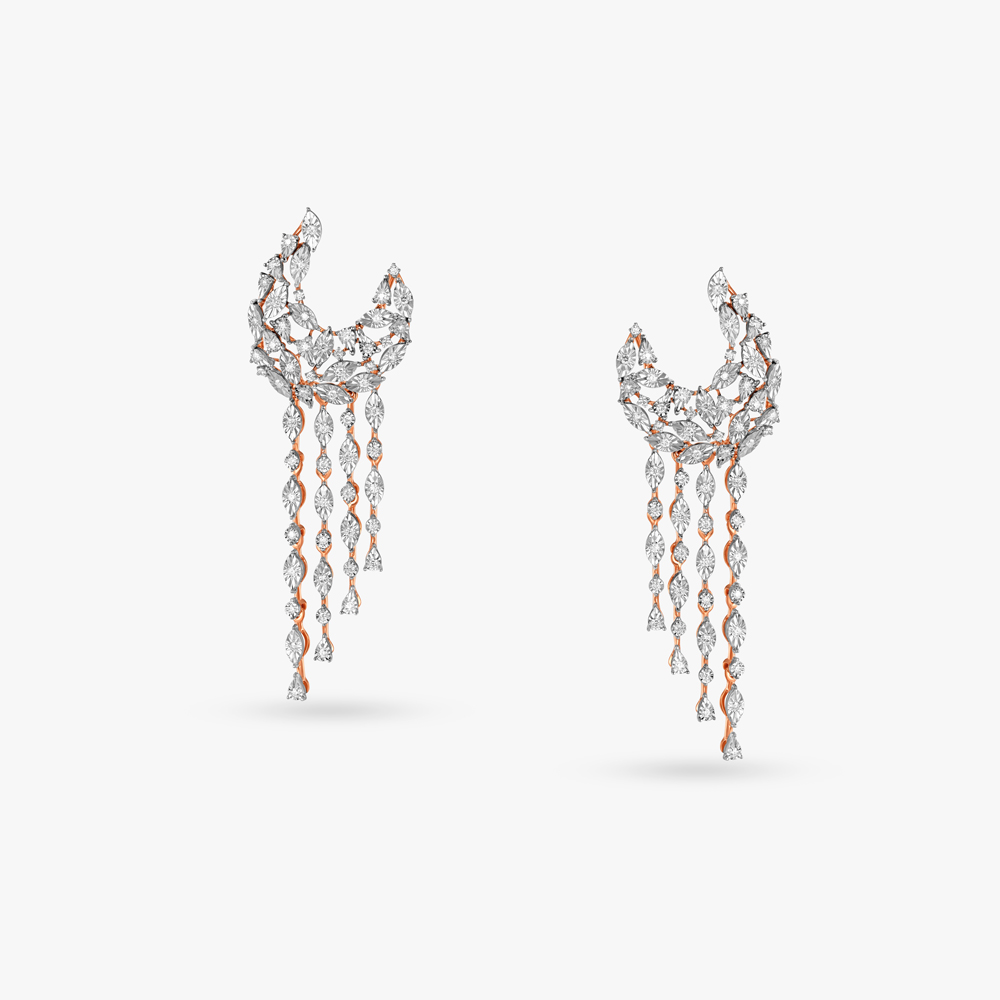 Dazzling Blooms Diamond Necklace Set,,hi-res image number null