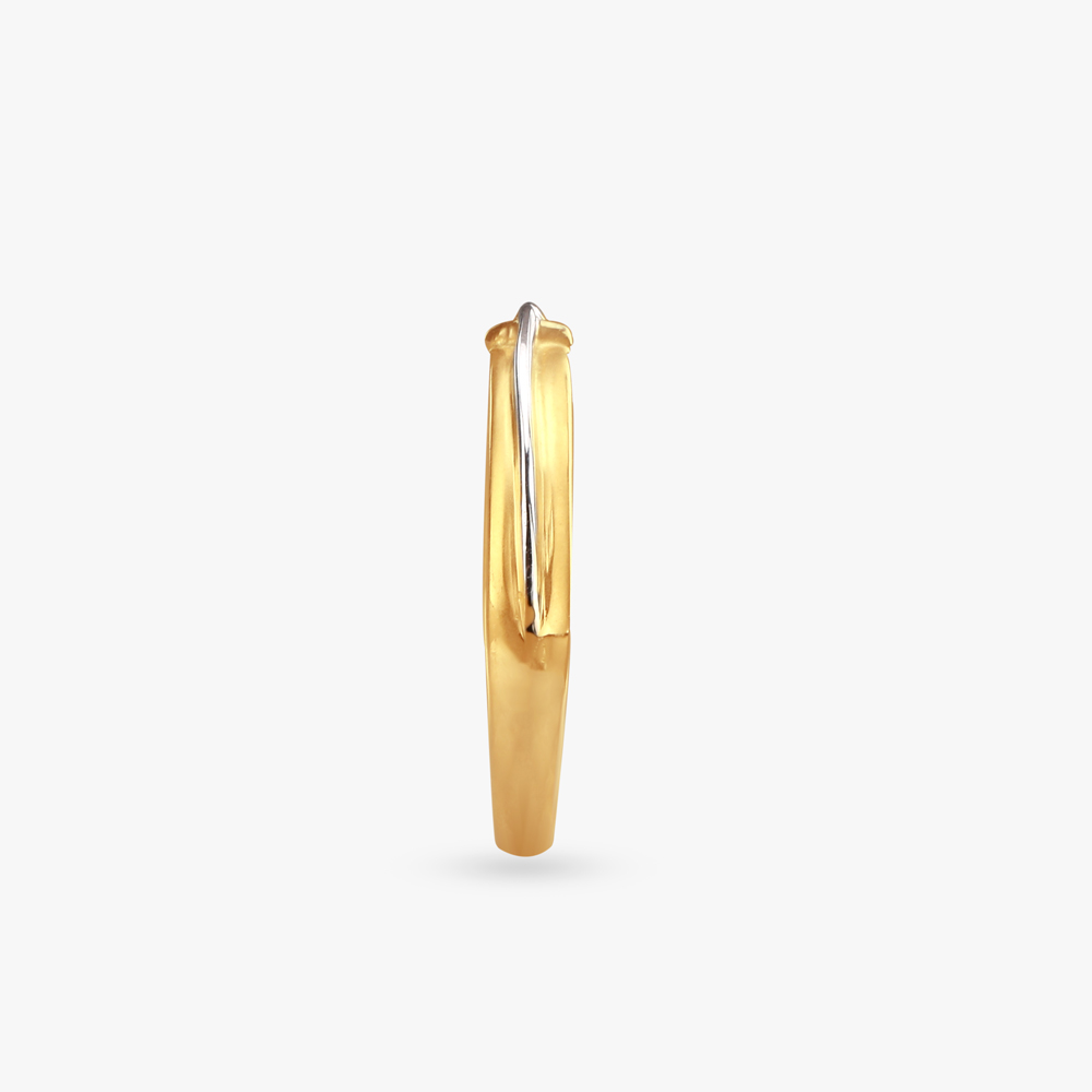Contemporary Elegance Gold Finger Ring,,hi-res image number null