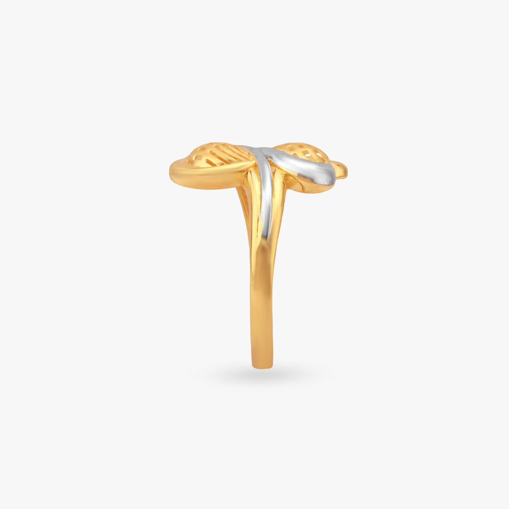 Twisted Bloom Gold Ring,,hi-res image number null