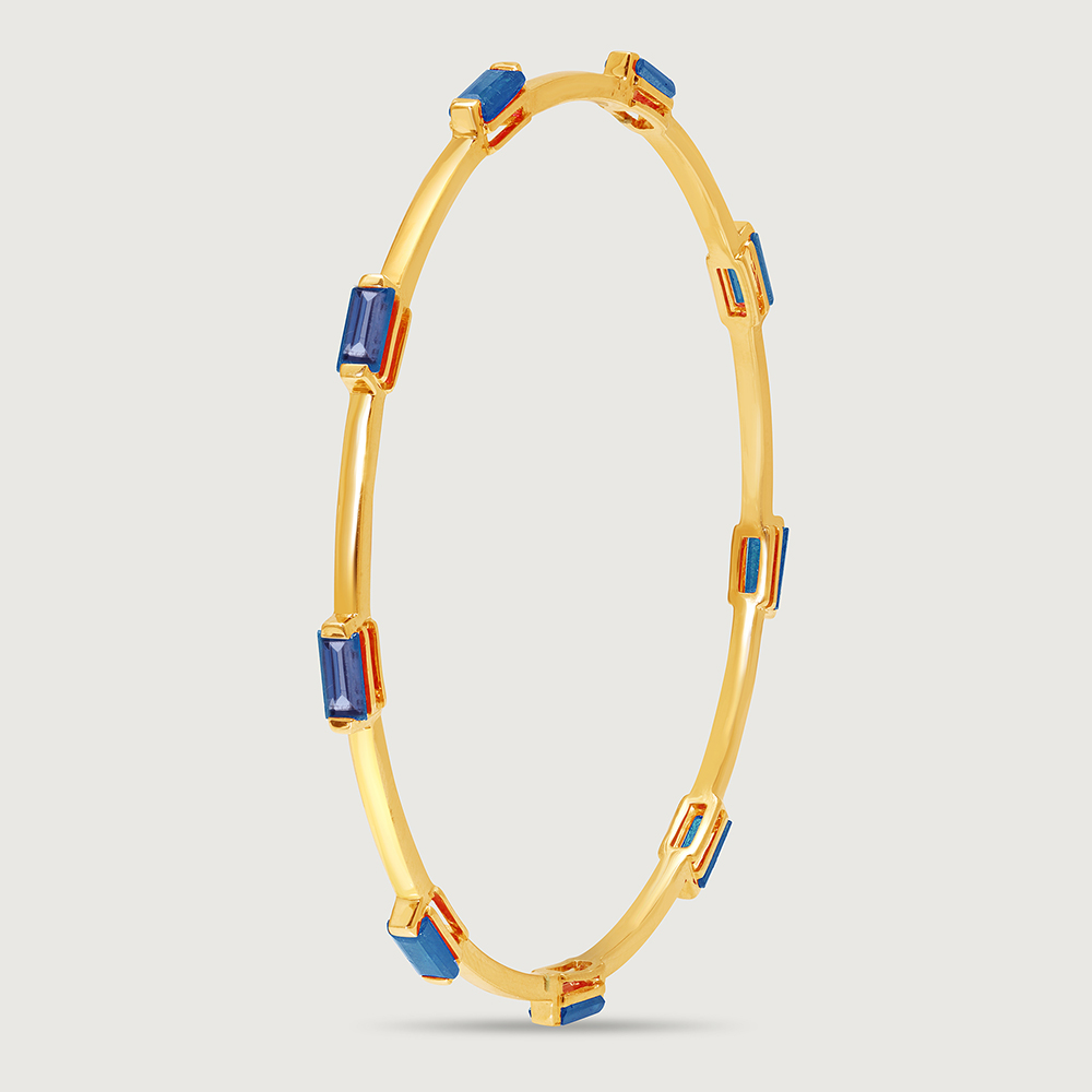 Twilight Whirl 14KT London Blue Topaz Bangle,,hi-res image number null