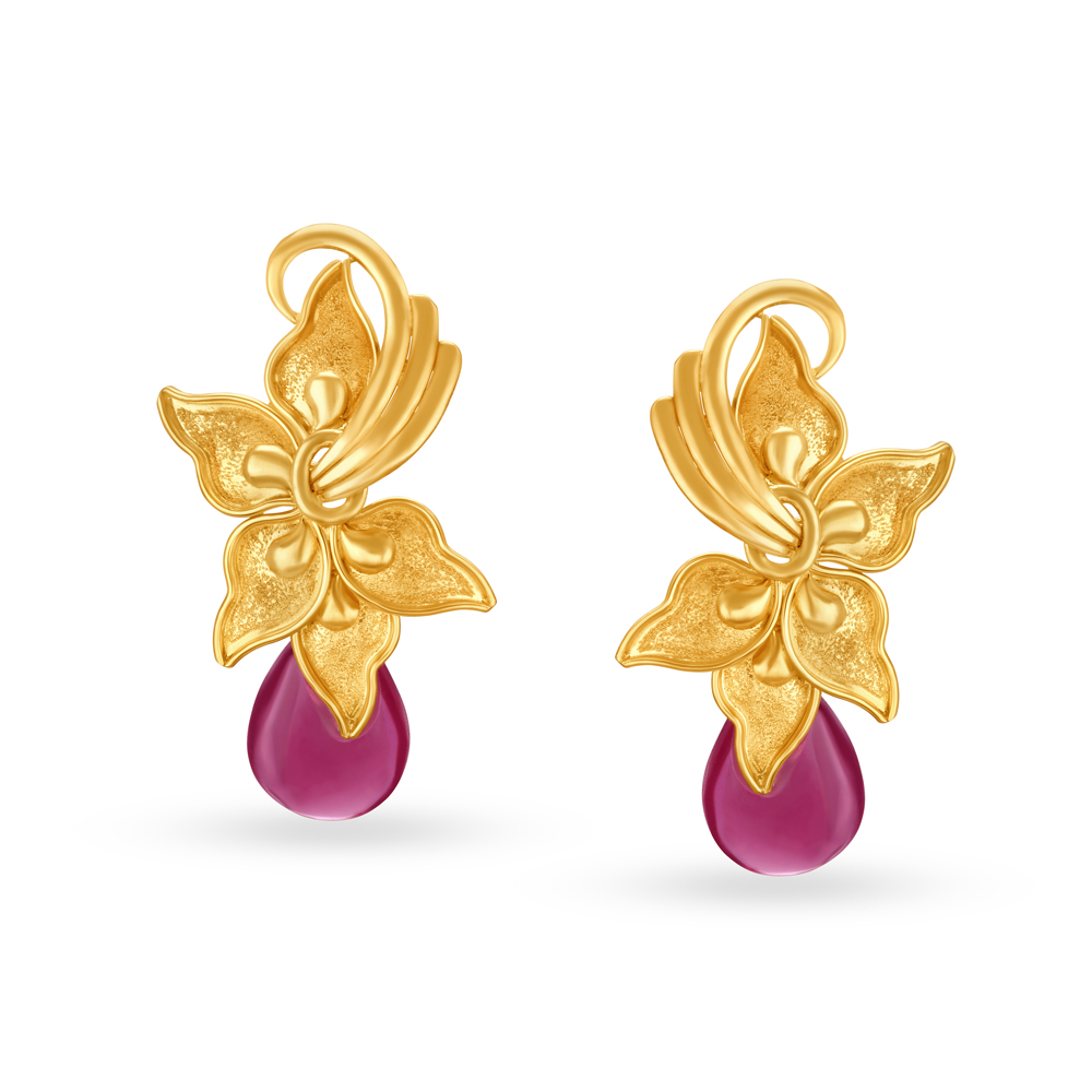 Charming Floral Pendant and Earrings Set,,hi-res image number null