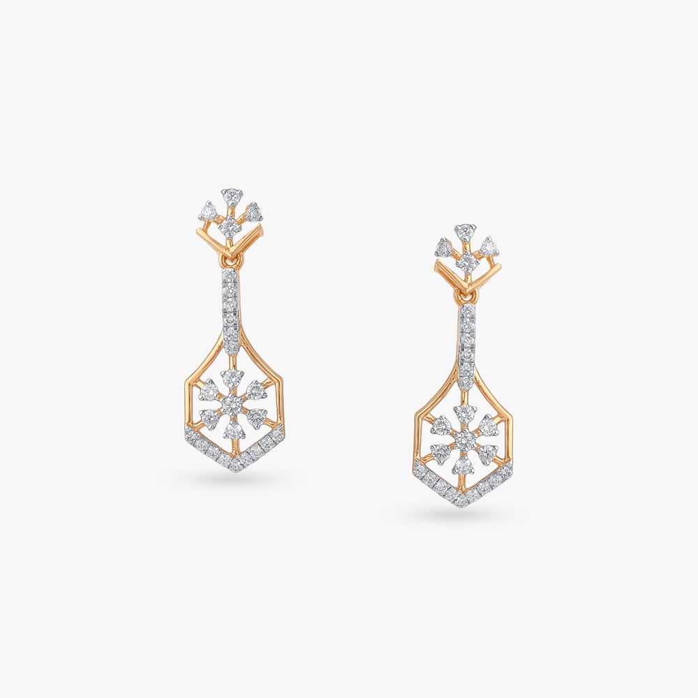 Chic Starlet Diamond Drop Earrings,,hi-res image number null