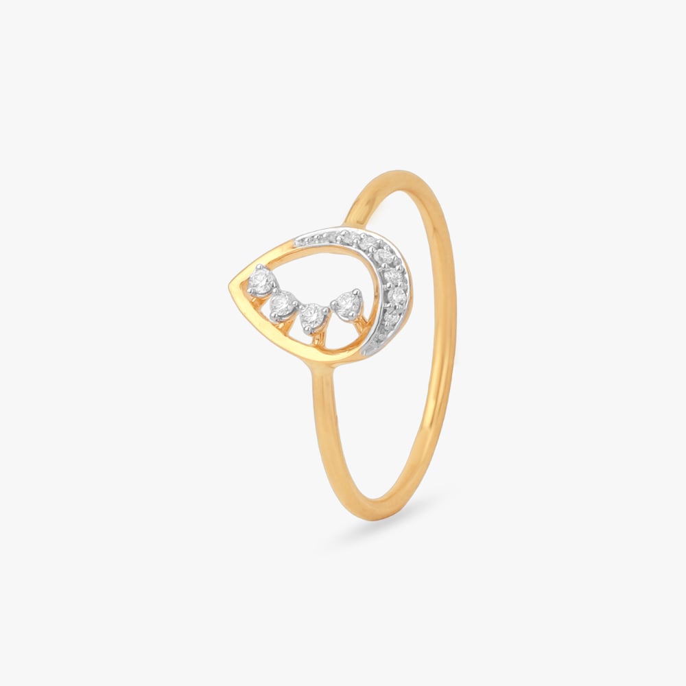 Teardrop Trail Diamond Ring,,hi-res image number null
