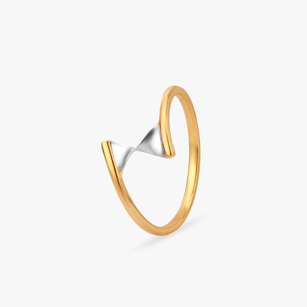 Twin Peak Gold Finger Ring,,hi-res image number null