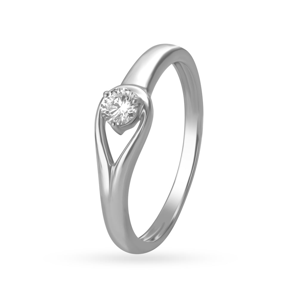 Ageless 950 Pure Platinum And Diamond Finger Ring | Tanishq-happymobile.vn