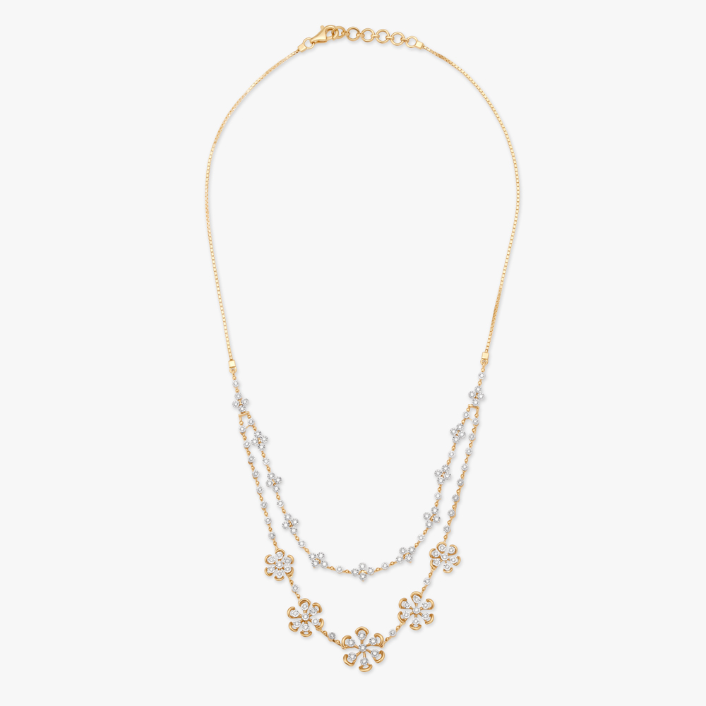 Floral Garland Diamond Necklace Set,,hi-res image number null
