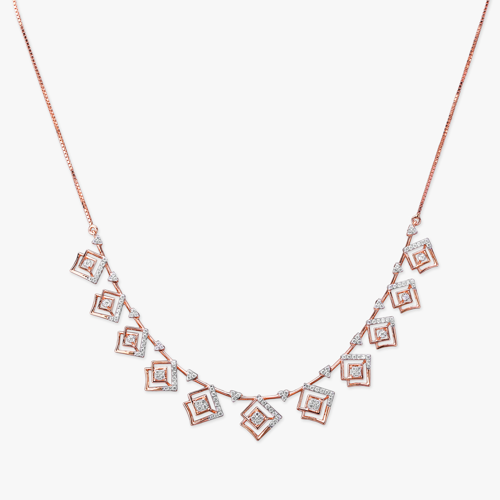 Geometric Glam Diamond Necklace Set,,hi-res image number null