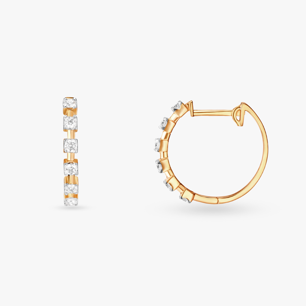 Glitterati Band Hoop Earrings,,hi-res image number null