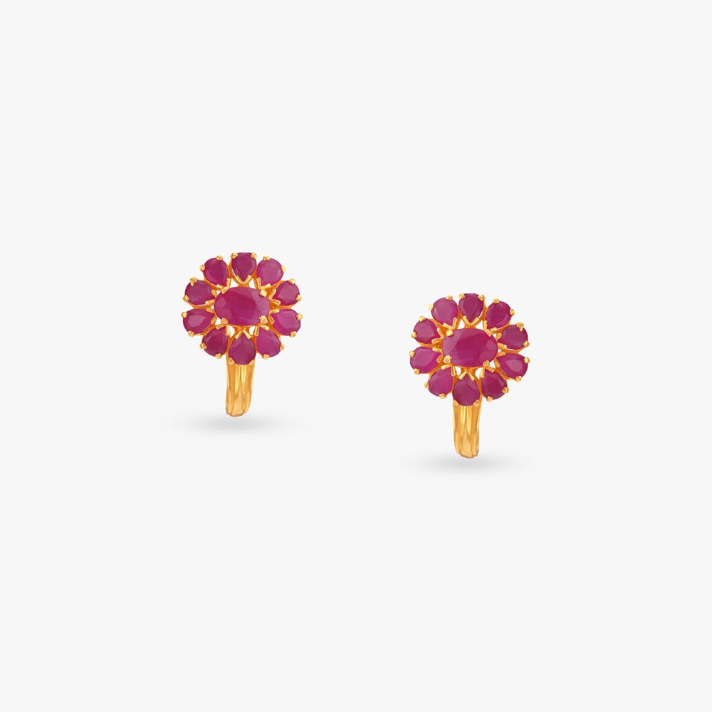 Radiant Bloom Stud Earrings,,hi-res image number null