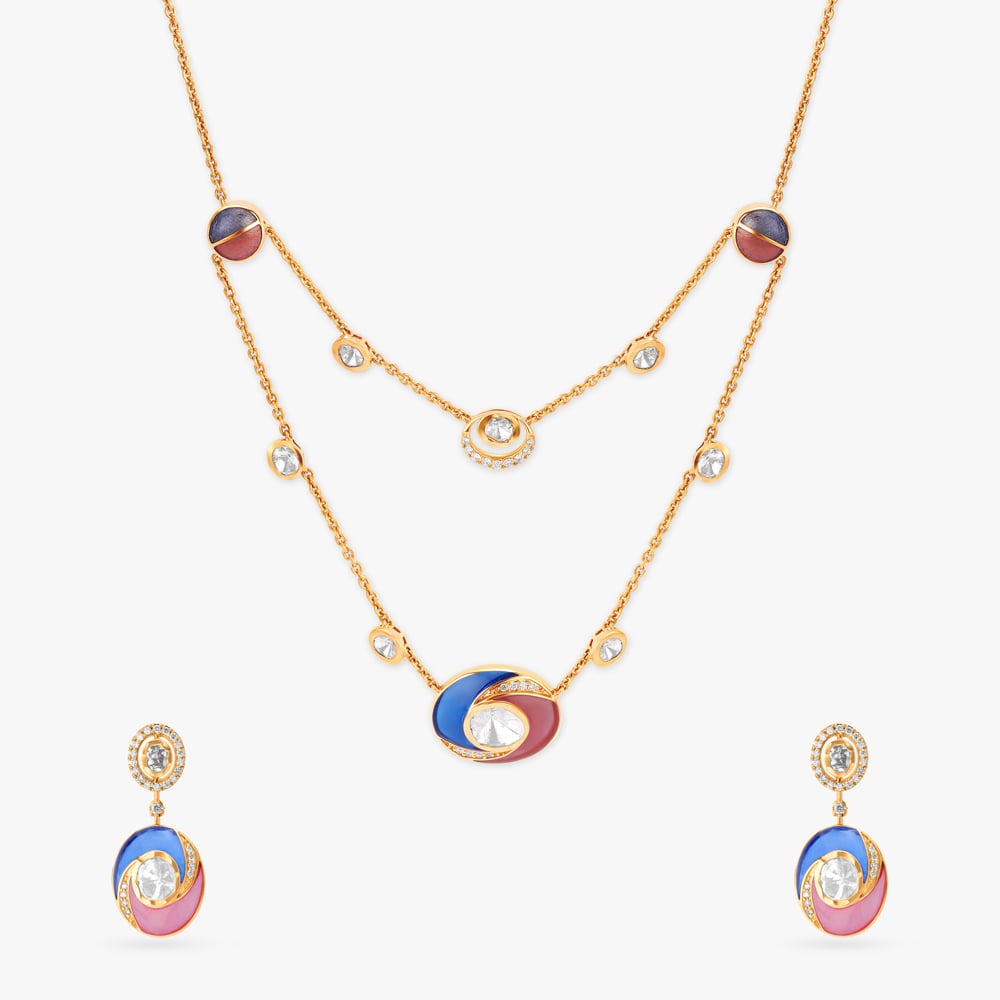 Yin and Yang Necklace Set,,hi-res image number null