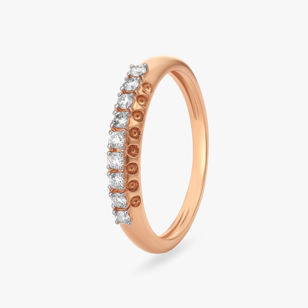 Glimmering Harmony Diamond Finger Ring