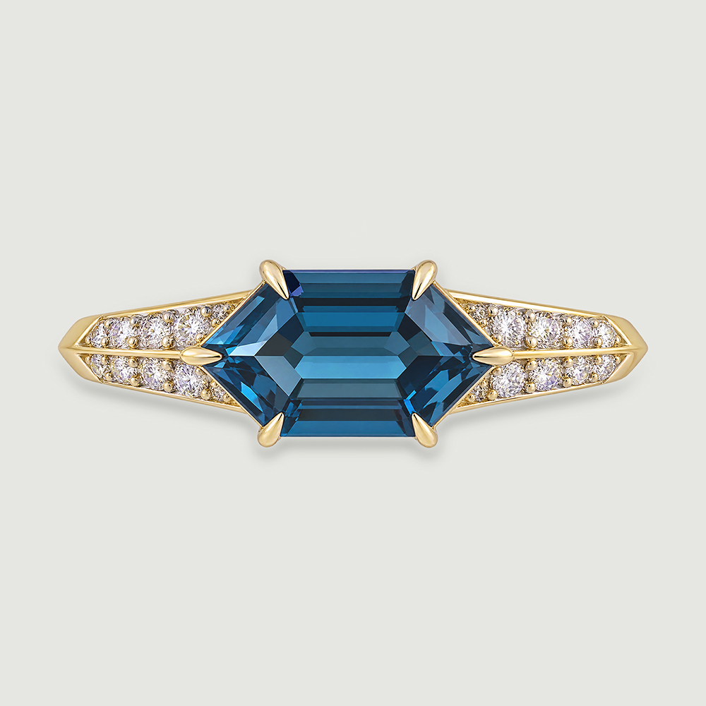 Striking Illuminated Topaz Gold Ring,,hi-res image number null