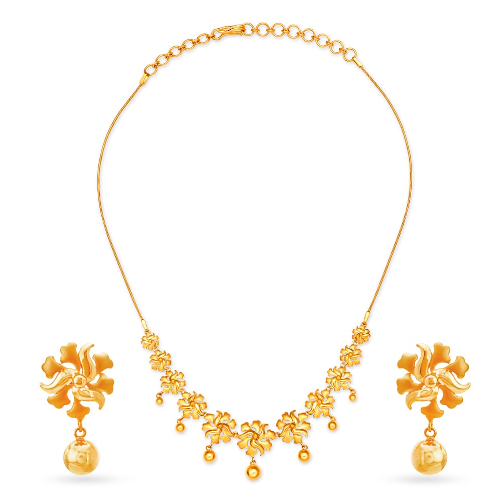 Ethereal Gold Necklace Set,,hi-res image number null