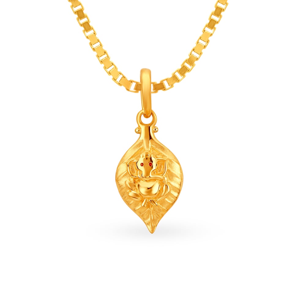 

Heavenly 22 Karat Gold Om Pendant