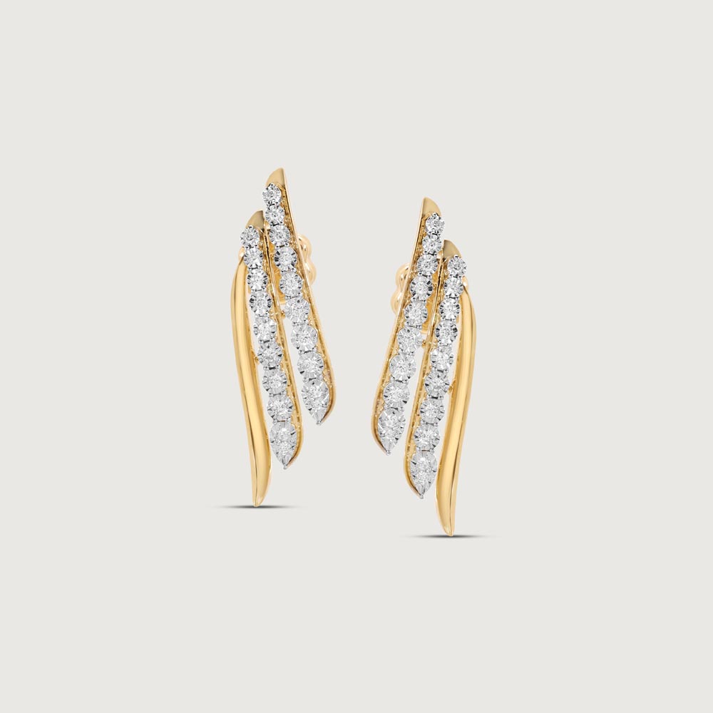 Spark Wing Diamond Stud Earrings,,hi-res image number null
