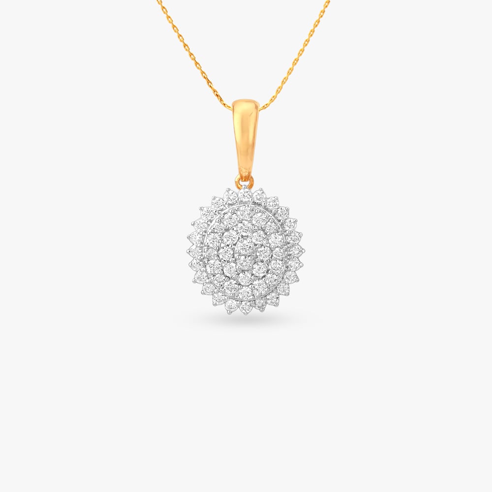 Solar Bloom Diamond Pendant,,hi-res image number null