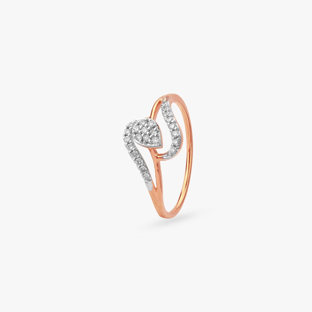 Curved Cluster Diamond Ring,,hi-res image number null