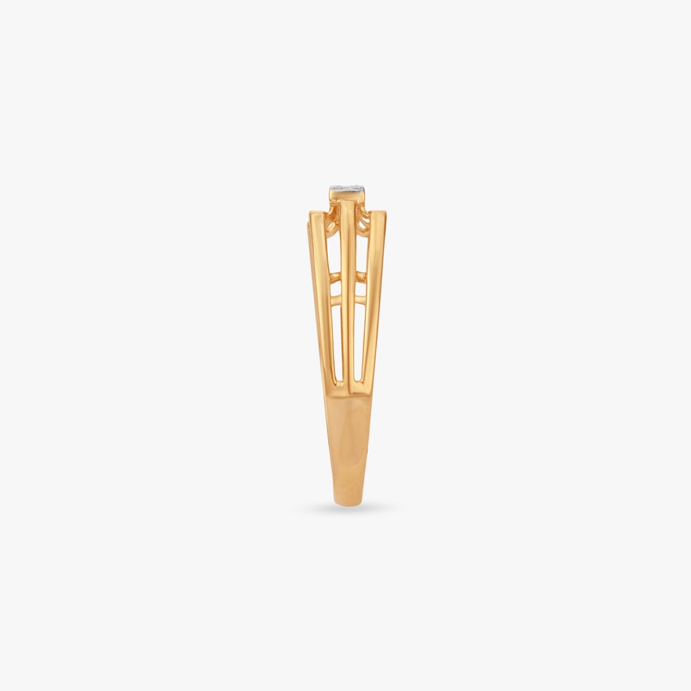 Rectangular Row Diamond Ring For Men,,hi-res image number null