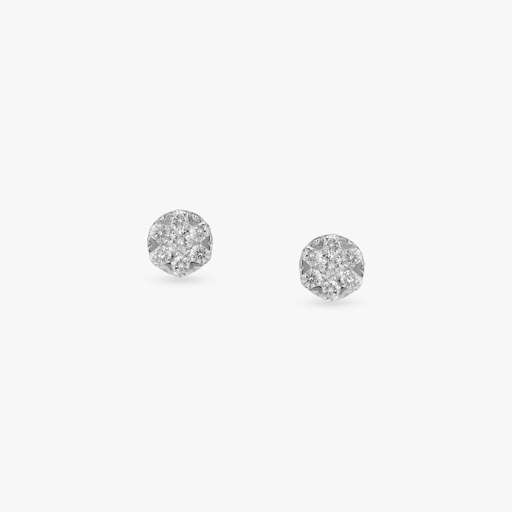 Blush Bloom Diamond Stud Earrings,,hi-res image number null