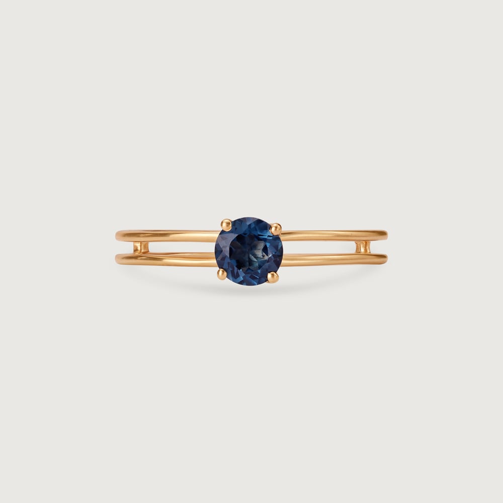 Aqua Love Topaz & Gold Ring,,hi-res image number null