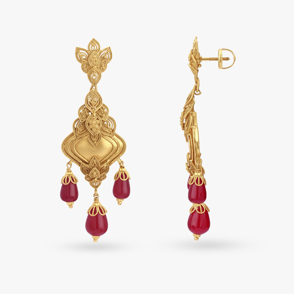 Grandeur Gold Necklace Set,,hi-res image number null