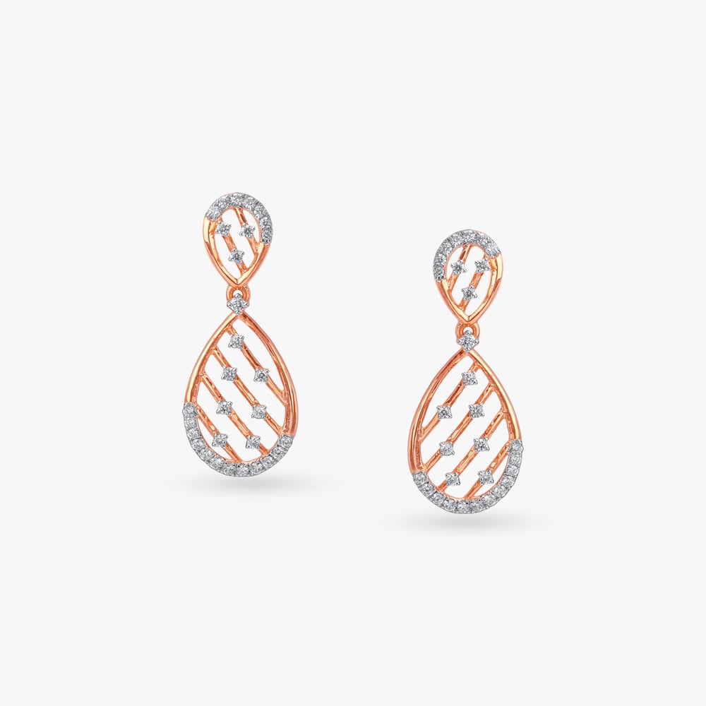Cascading Charm Diamond Drop Earrings,,hi-res image number null