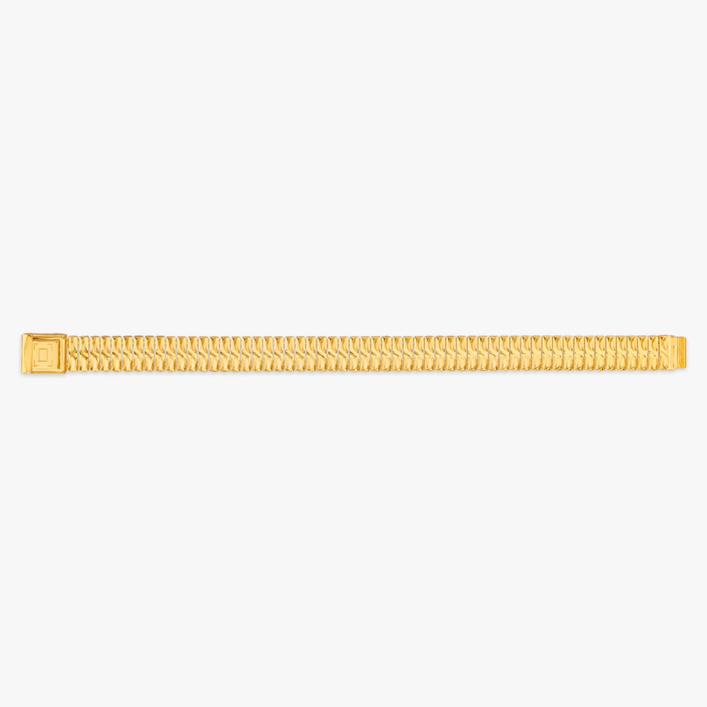 Regal Grid Gold Bracelet for Men,,hi-res image number null
