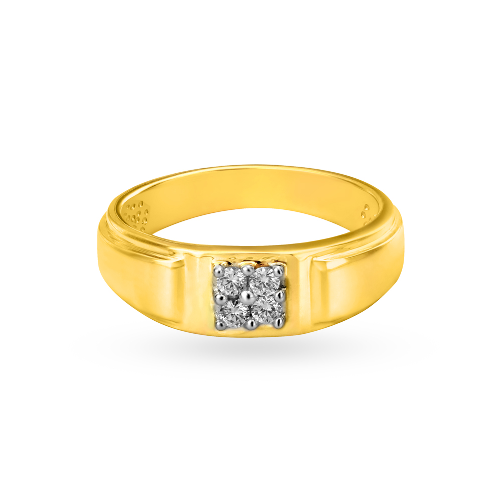 Fancy Square Motif Diamond Finger Ring For Men,,hi-res image number null