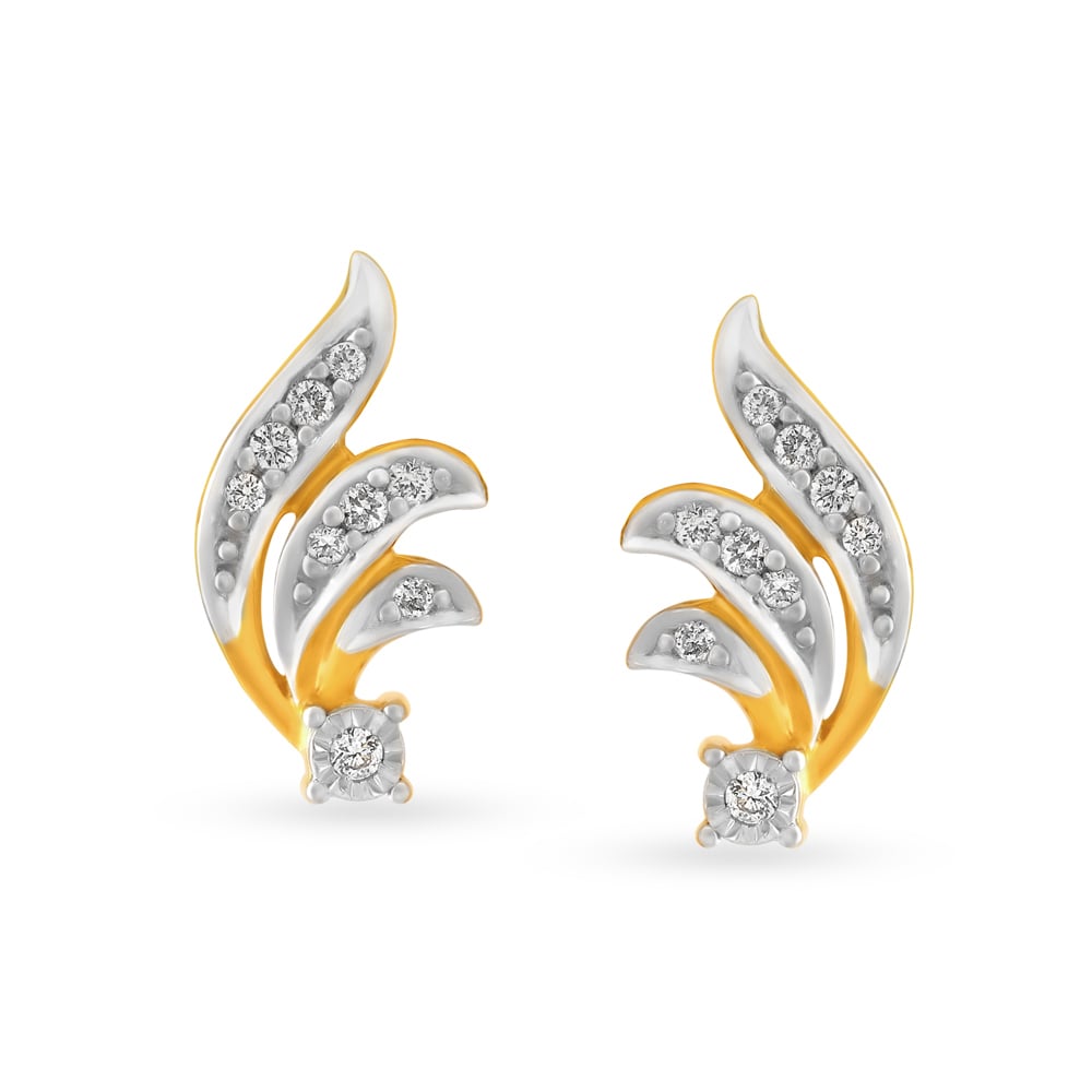 Entrancing Diamond Stud Earrings,,hi-res image number null