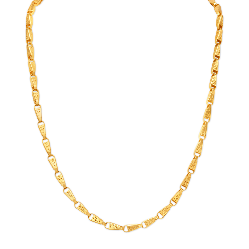 Geometric Men's Gold Chain